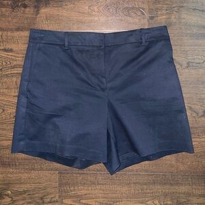 Ann Taylor Metro Short Mid Rise navy blue size 12
